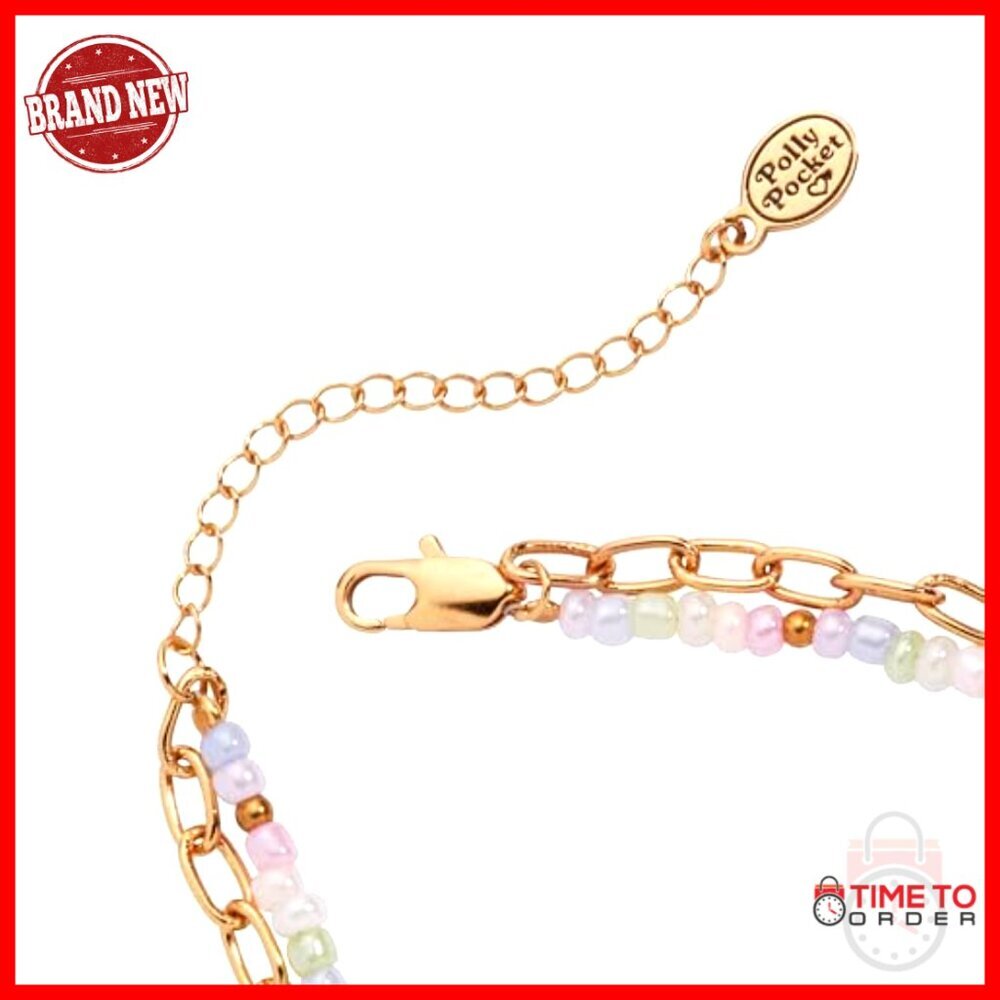 Double Strand Charm Bracelet Adjustable Fit Enamel Resin Charms Nostalgic Style - Picture 4 of 7